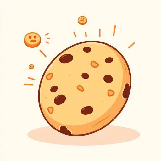 Illustration of a cookie, representing website data storage